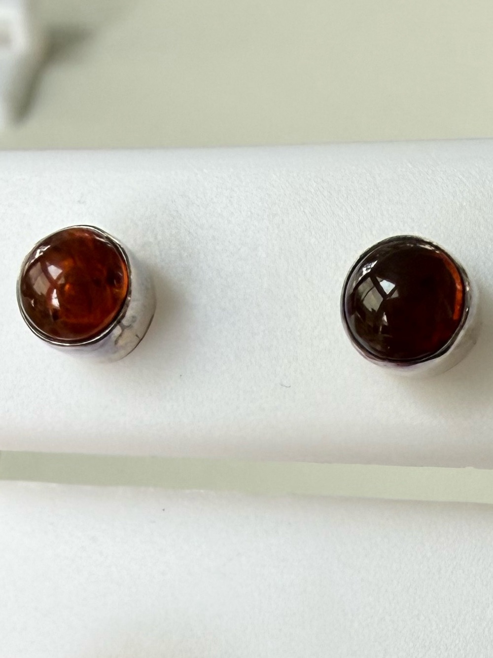 925 Amber Earrings